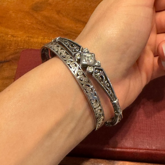 Brighton Zoe Bangle Bracelet & Brighton Uluwatu Narrow Bangle Pair - Picture 8 of 13